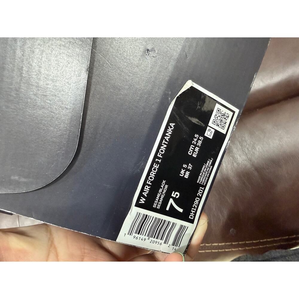 Nike AIR FORCE 1 FONTANKA Women's Shoes Sesame/Black Multi Sz 7.5 DH1290-201 - Picture 8 of 11